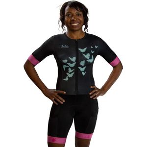 Jolie Exclusive Trisuit with Sleeves and Side Pockets - Pink - 2XL