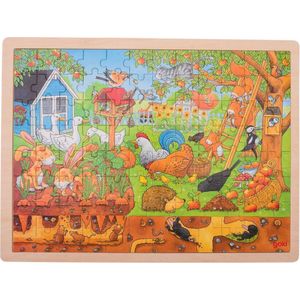 Houten Legpuzzel - Leven in de Tuin (96 stukjes)