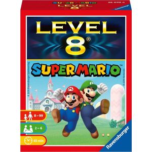 Nintendo Super Mario Level 8 Kaartspel - Speel met geluk en tactiek naar de overwinning - 2-6 spelers, leeftijd 8-99 jaar