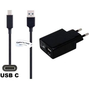 OneOne 3A lader + 3,2m sterke USB C kabel. TUV / GS 100% veilig. Oplader adapter past op JBL Wave 100_200_300_Beam_Buds_Flex, Tour One_One M2_Pro 2_Pro plus, Quantum ONE_400_600_800, CLUB 700BT, 950NC, Reflect Aero_Flo Pro_Mini NC