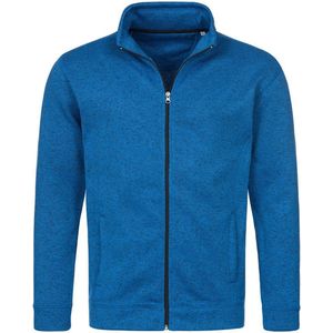 Fleece vest premium blauw voor heren - Outdoorkleding wandelen/camping - Vesten/jacks herenkleding S (36/48)