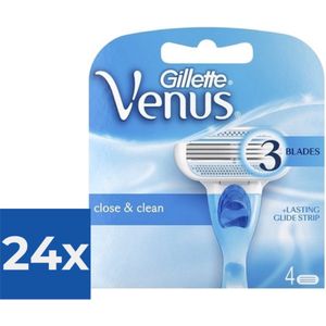 Gillette Venus - 4 stuks - Scheermesjes - Voordeelverpakking 24 stuks