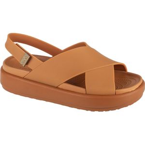 Crocs Brooklyn Luxe Cross Strap 209407-2U3, Vrouwen, Bruin, Sandalen, maat: 37/38