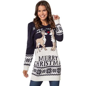 dressforfun - Kersttrui Merry Christmas voor vrouwen XL - verkleedkleding kostuum halloween verkleden feestkleding carnavalskleding carnaval feestkledij partykleding - 303363