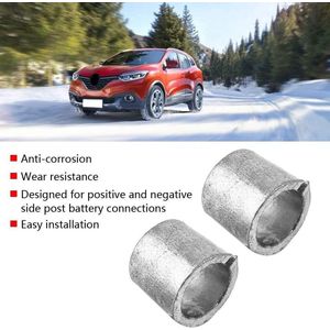 Aansluitmoffen 1 Paar 15 Mm Metalen Auto-accu-aansluitconverter-adapters Anode-kathodehulzen voor Positieve en Negatieve Zij-accu-aansluitingen