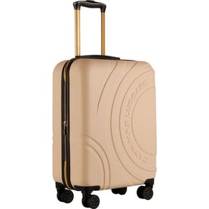 CabinMax Velocity Handbagage Koffer - Uitbreidbaar Trolley 44L - Harde Reiskoffer - 55x40x20/25 cm - Lichtgewicht - Groot Capaciteit - Cappicino