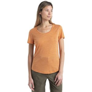 Icebreaker Sphere Ii Scoop Merino T-shirt Met Korte Mouwen Oranje M Vrouw