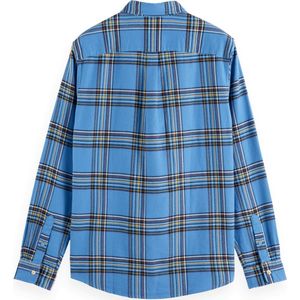 Scotch & Soda REGULAR FIT MULTICOLOURED FLANNEL CHECK SHIRT Heren Overhemd - Maat XL