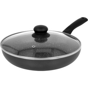 Brunbeste Hapjespan Keramisch - 22 cm - Met 3-laagse Krasbestendige Antiaanbaklaag!