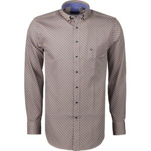 Giordano Overhemd - Modern Fit - Bruin - XL