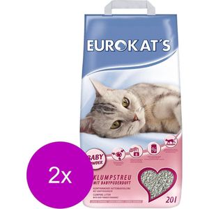 Eurokats Babypoedergeur - Kattenbakvulling - 2 x 20 L