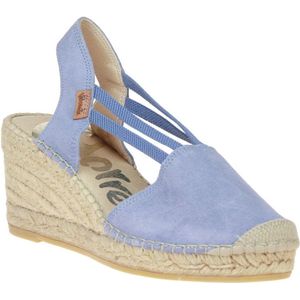 Vidoretta Espadrilles Jeansblauw Met Sleehak