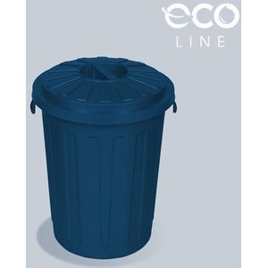 ECO AFVAL huisvuilemmer MET VEELZIJDIGE afsluitbaar deksel, BIG, stevig plastic, 23 L, BLUE