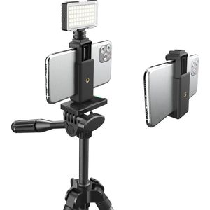 DigiPower ""InstaFame"" Video LED Light DP-VL50 | 50 LED - 3 intensiteit modi, Cold Shou Mount, 3x kleurenfilter, Smartphone houder