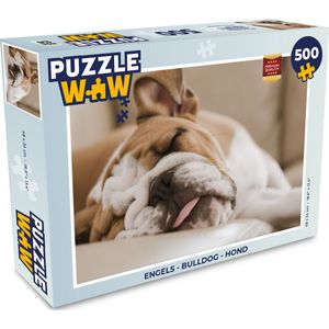 Puzzel Engels - Bulldog - Hond - Legpuzzel - Puzzel 500 stukjes