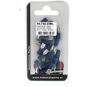 Kabelschoen 4.8 x0.8mm 25 stuks blister