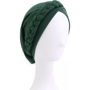 Tulband – Hijab – Head wrap - Chemo muts – Haarband – Damesmutsen – Hoofddeksel – Beanie - Hoofddoek - Muts - Groen – Slaapmuts - Haarverzorging