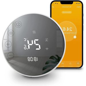 WIFI Verwarmingsthermostaat Tuya Slimme Thermostaat Touchscreen - Kamerthermostaat voor Waterverwarming Vloerverwarming - Compatibel Alexa Google 3A