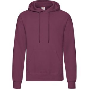 Fruit Of The Loom Heren Sweatshirt Met Capuchon / Hoodie (Bordeaux)