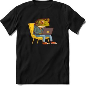 Casual laptop Kikker T-Shirt Heren / Dames Dieren Shirt