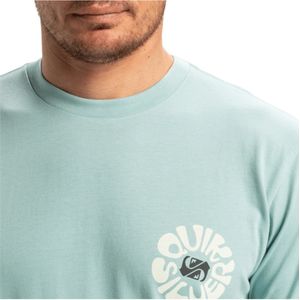 2025 Quiksilver Heren Evo Roads End Tee - Aquifer
