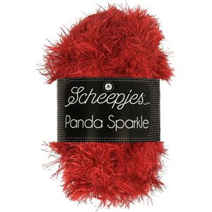 Scheepjes - Panda Sparkle - 356 Rood/goud - 5 bollen - 100gr - 130mtr