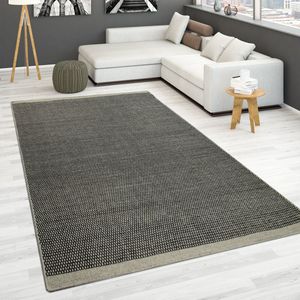 Paco Home Handgeweven tapijt, platgeweven, 100% wol in Scandinavische stijl in verschillende kleuren 160x230 cm