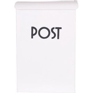 Strömshaga klassieke handgemaakte kleine brievenbus wit postbus