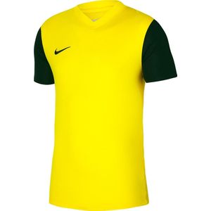 Nike Tiempo Premier II Shirt Korte Mouw Heren - Geel / Zwart | Maat: 2XL