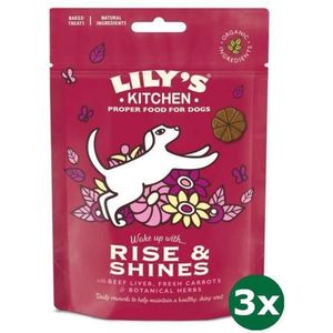 3x80 gr Lily's kitchen dog rise & shine baked treat hondensnack