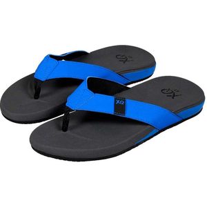 XQ - Teenslipper Heren - Cushioned - Grijs/Blauw - flip flops heren - Slippers heren