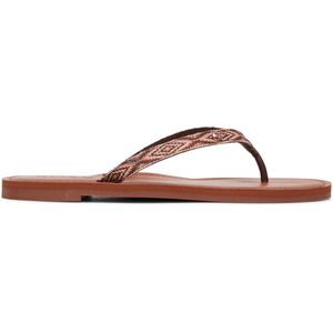 Roxy Janel Dames Slippers - Chocolate - Maat 36