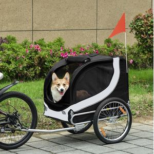 Dogs&Co Hondenfietskar Premium - zwart tot 30KG - Fietskar voor de hond