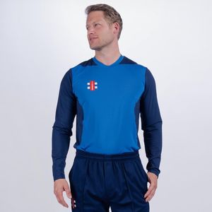 Gray-Nicolls Cricket SHIRT T20 L/S ROYAL/NAVY 2XS 2 Extra Small - Royal / Navy