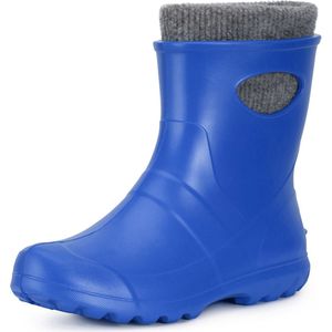 Ladeheid Dames Regenlaarzen - Gevoerd en Waterdicht Vederlicht - EVA - LA-LMG-750-GardenWomen - Blau2727c - 38