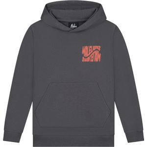 Jongens hoodie Wave graphic - Ijzer grijs