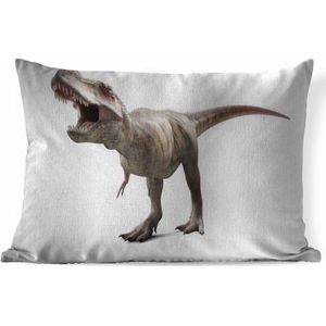 Sierkussens - Kussen - Een computerillustratie van een Tyrannosaurus - 60x40 cm - Kussen van katoen