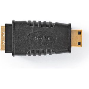 Nedis HDMI-Adapter - HDMI Mini-Connector - HDMI Female - Verguld - Recht - ABS - Zwart - 1 Stuks - Polybag