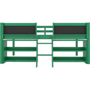 Gotagee Halfhoog kinderbed 90x200 cm met meerdere opbergvakken en tekenbord