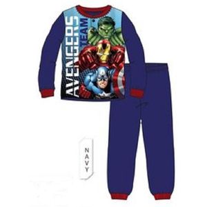 Avengers Team pyjama - donkerblauw - Avengers fleece pyama - maat 98