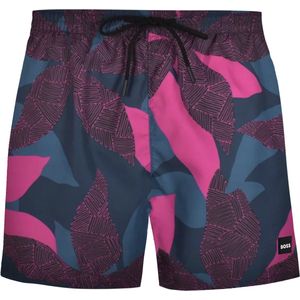 HUGO BOSS Piranha swim shorts - heren zwembroek - middenroze dessin