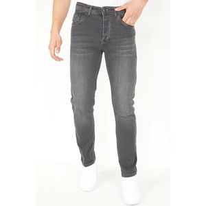 Grijze Regular Fit Jeans Mannen - DP15 - Grijs