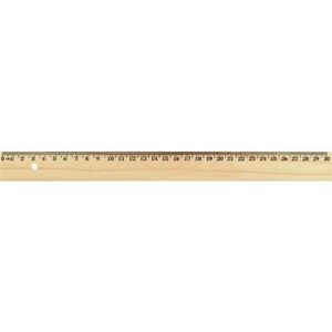 Houten liniaal 30 cm - Linialen van hout - School artikelen en benodigdheden