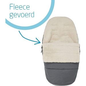 Voetenzak, Geschikt voor Kinderwagens, Warme Fleece Voering voor de Winter, Essential Graphite (donkergrijs)