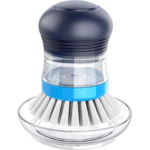 JGS ® Innovatieve Keukenreiniger met Ingebouwde Zeepdispenser en Vervangbare Borstelkop