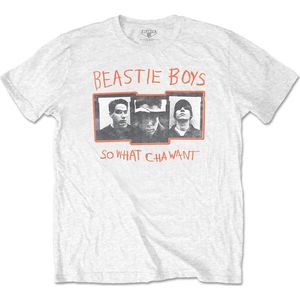 The Beastie Boys - So What Cha Want Heren T-shirt - XL - Wit