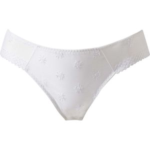 Louisa Bracq Chantilly Wit Slip - Onderbroek Maat: 40