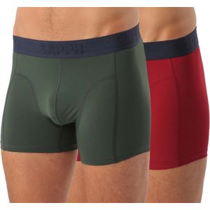 Sapph Boxershort Heren - Nolan - Microvezel - 2pack - Groen/Rood - M