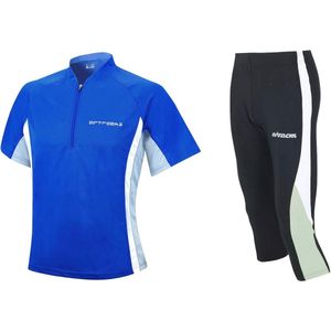 Functionele Hardloopset 3/4-Lang en Korte Mouwen T-Shirt voor Unisex Sport