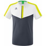 Erima Squad T-Shirt Wit-Slate Grijs-Lime Maat XL
